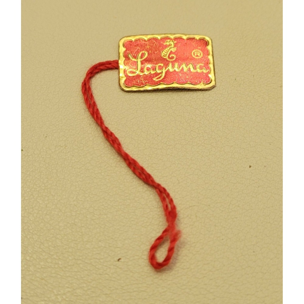Vintage Laguna Costume Jewelry Red‎ Seahorse Tag